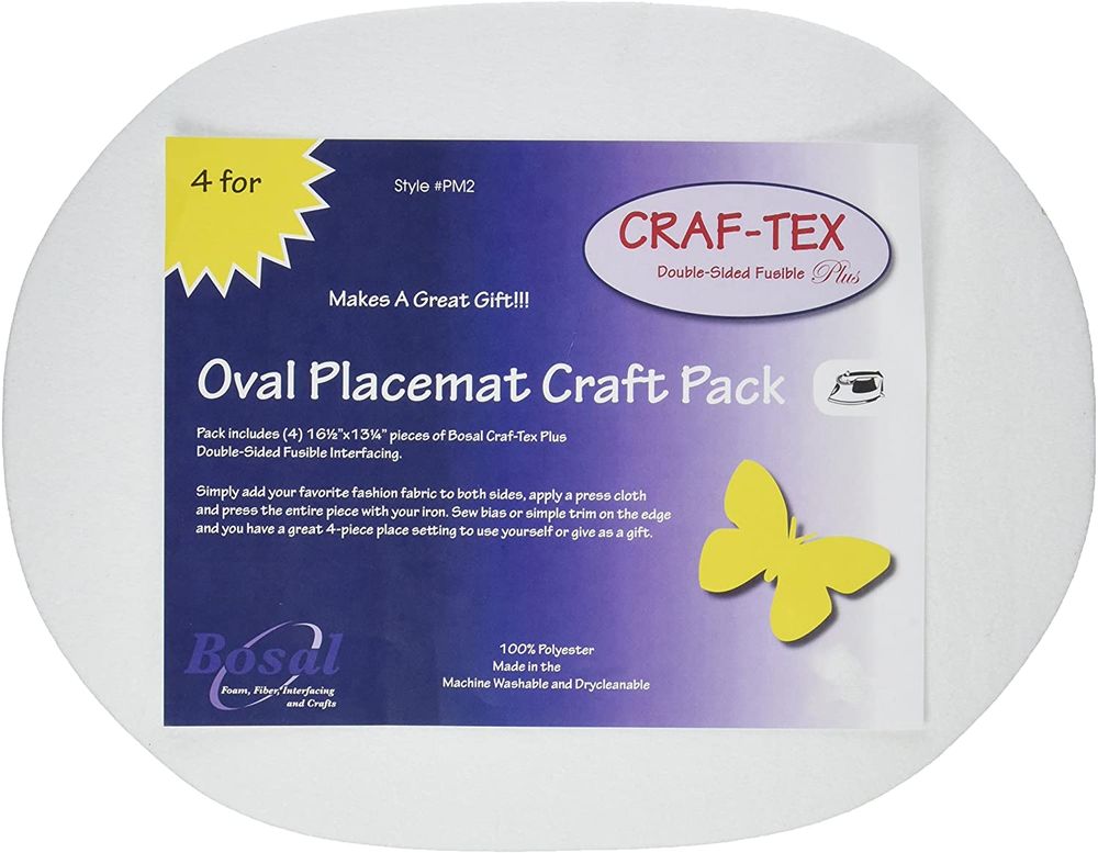 Коврик Craf-Tex Placemat Craft Pack-Double Sided Fusible Plus - Oval, 100